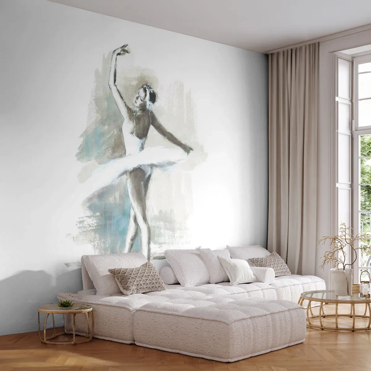 Fotótapéta Premium Canvas - Hattyúvá varázsolva - Balerina, Tánc, Balett - 250x175 cm