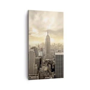 Vászonkép - Szürkéből szőtt New York - 45x80 cm