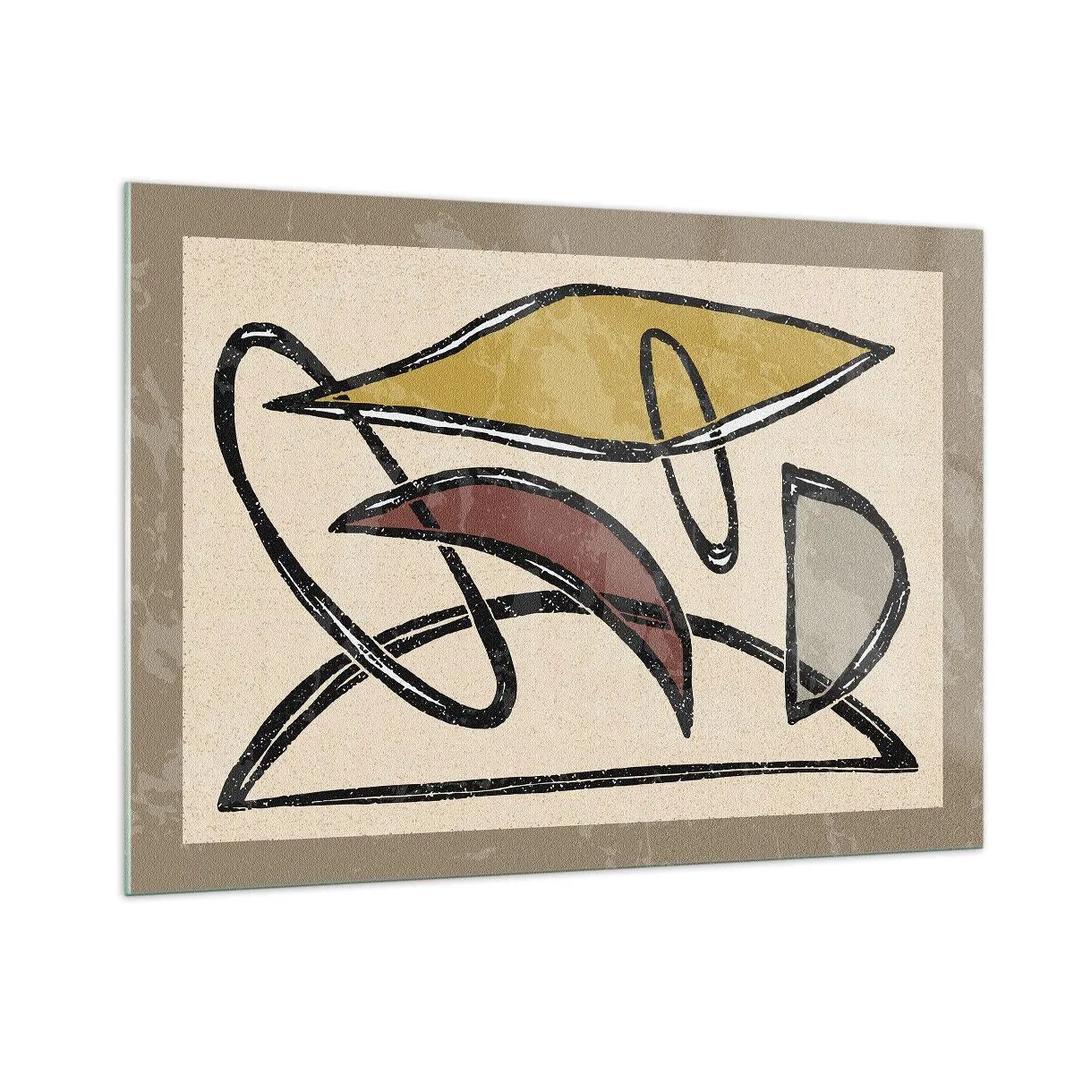 Üveg kép - Függőlegesek és vízszintek - 100x70 cm