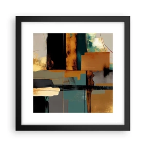Poszter fehér keretben - Absztrakció - fény és árnyék - 30x30 cm