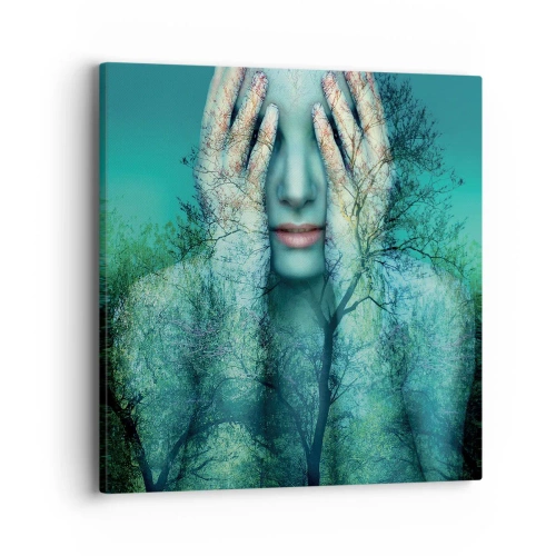 Vászonkép - Kékbe merítve - 40x40 cm