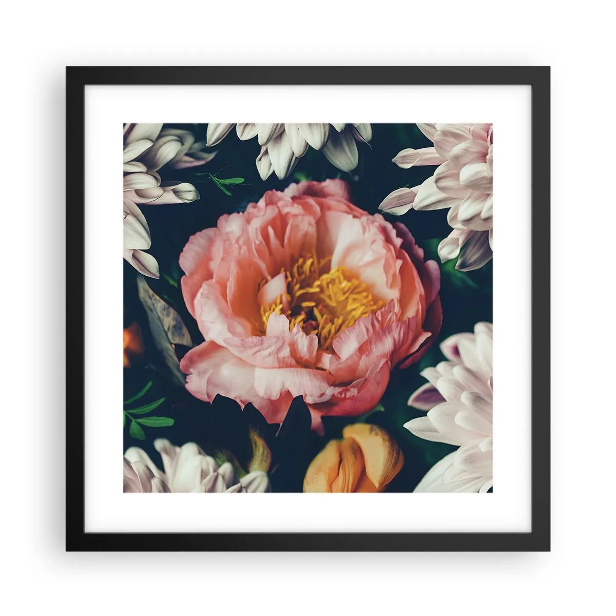 Poszter fehér keretben - Barokk pompával - 40x40 cm