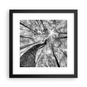 Poszter fehér keretben - Verseny a fény felé - 30x30 cm