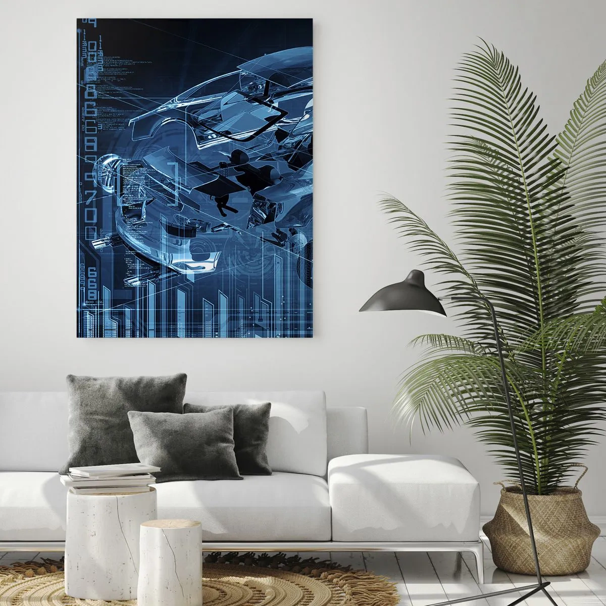 Üveg kép - Mérnöki anatómia - 70x100 cm