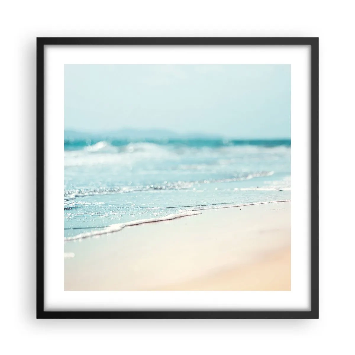 Poszter fehér keretben - Hő és zaj - 50x50 cm