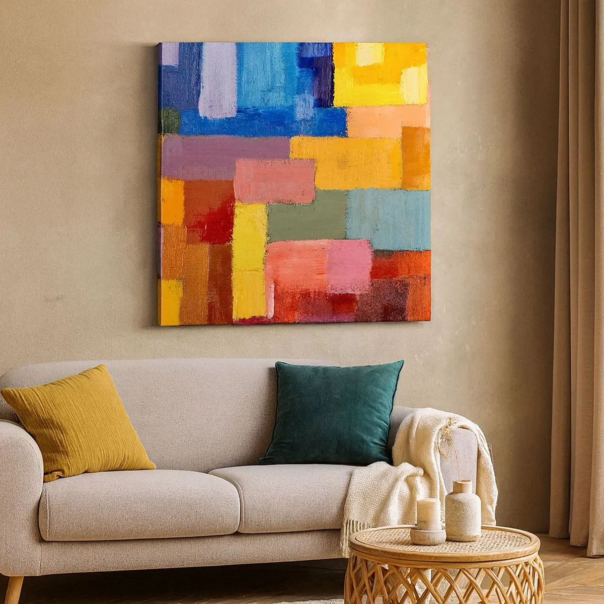 Vászonkép - Mindegyik más, mindegyik színes - 30x30 cm