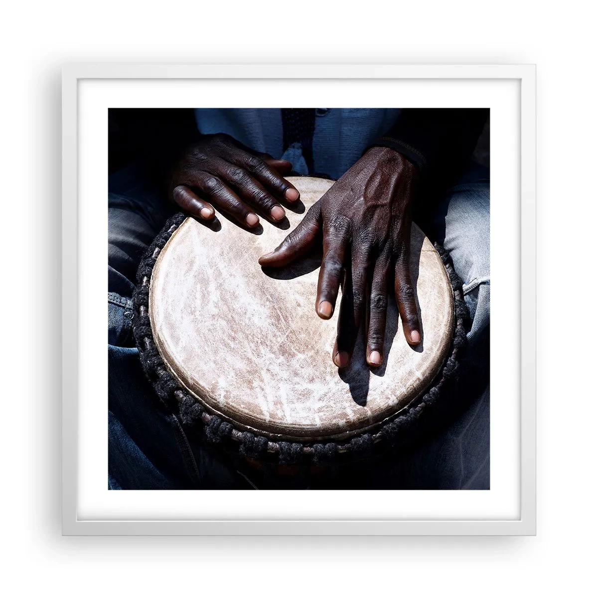 Poszter fekete keretben - Élj a saját ritmusodban - 50x50 cm