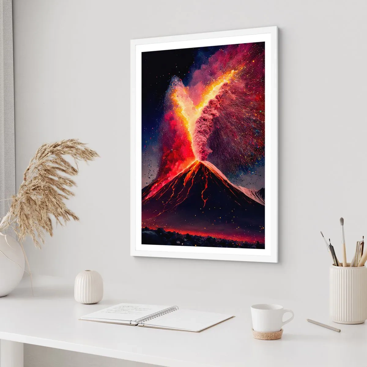 Poszter fekete keretben - Szépség és horror - 61x91 cm