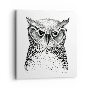 Vászonkép - Bölcsen és szeretettel - 30x30 cm