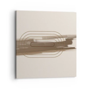 Vászonkép - Szürke fuvallat - 70x70 cm