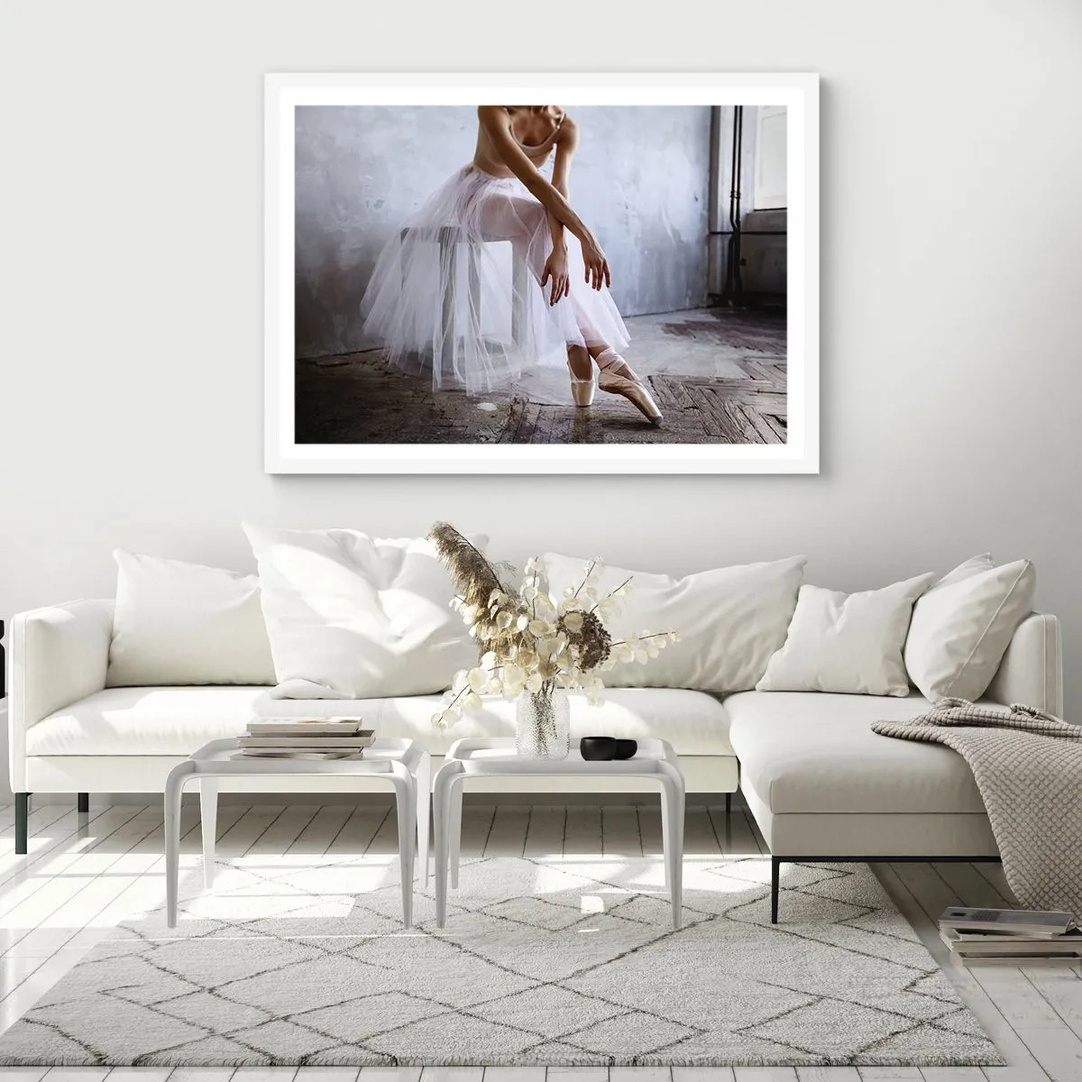 Poszter fekete keretben - Mielőtt a rámpa fényei kigyúlnak - 70x50 cm