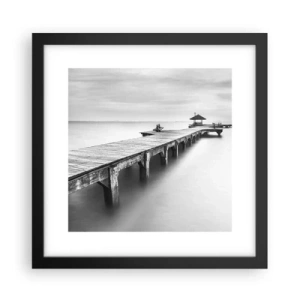 Poszter fehér keretben - A távolba - 30x30 cm