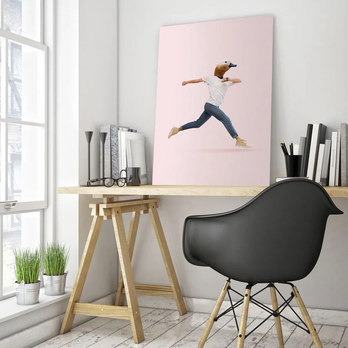 Üveg kép - Egy csipetnyi abszurditás - 50x70 cm