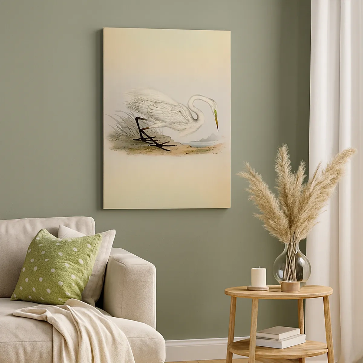 Vászonkép - Hölgy a nádasban - 50x70 cm