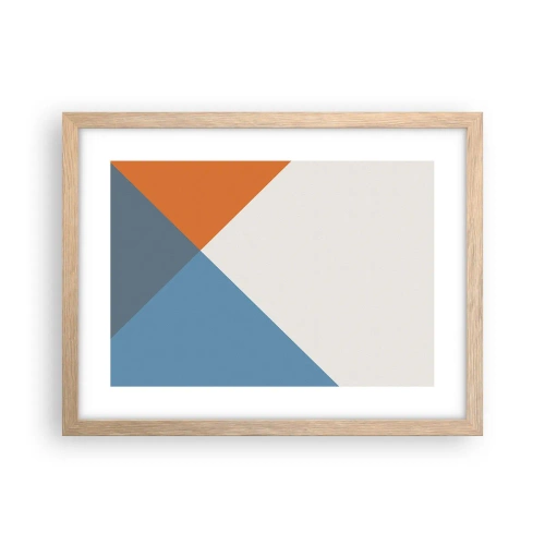 Poszter világos tölgy keretben - Szögben… - 40x30 cm