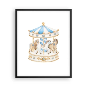 Poszter fehér keretben - Édes gyermekkor - 40x50 cm