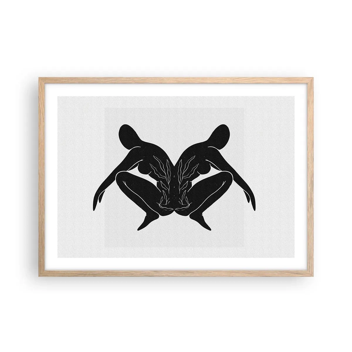 Poszter világos tölgy keretben - Egy közös lélek - 70x50 cm