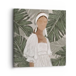 Vászonkép - Egzotikus portré - 40x40 cm