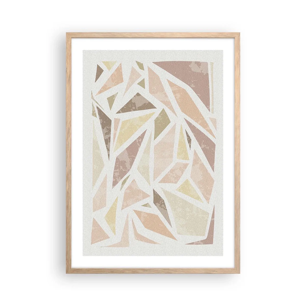 Poszter világos tölgy keretben - Üvegfestmény kompozíció - 50x70 cm