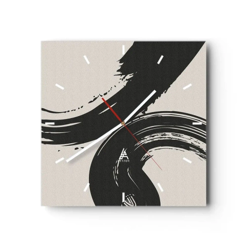 Falióra, Óra - Söprő és körkörös - 30x30 cm