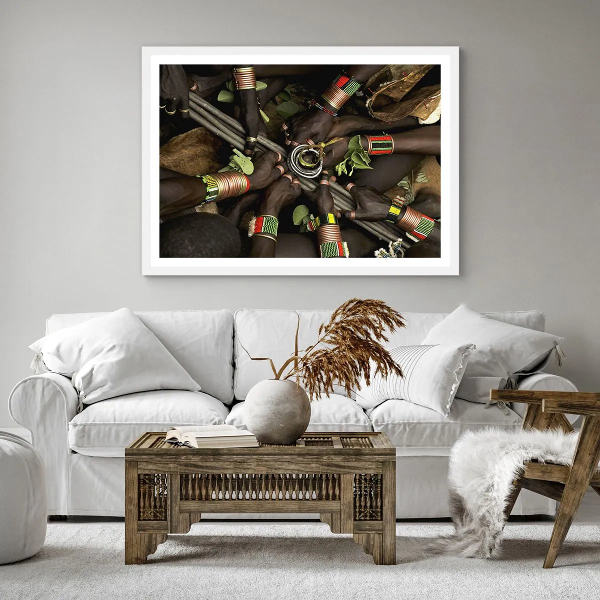 Poszter fekete keretben - Együtt vagyunk - 30x30 cm