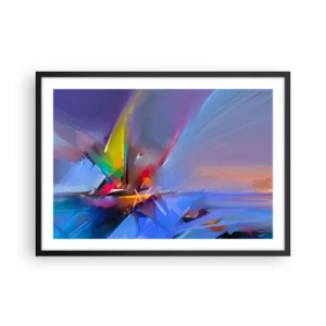 Poszter fehér keretben - Propellerek, mint a madár - 70x50 cm