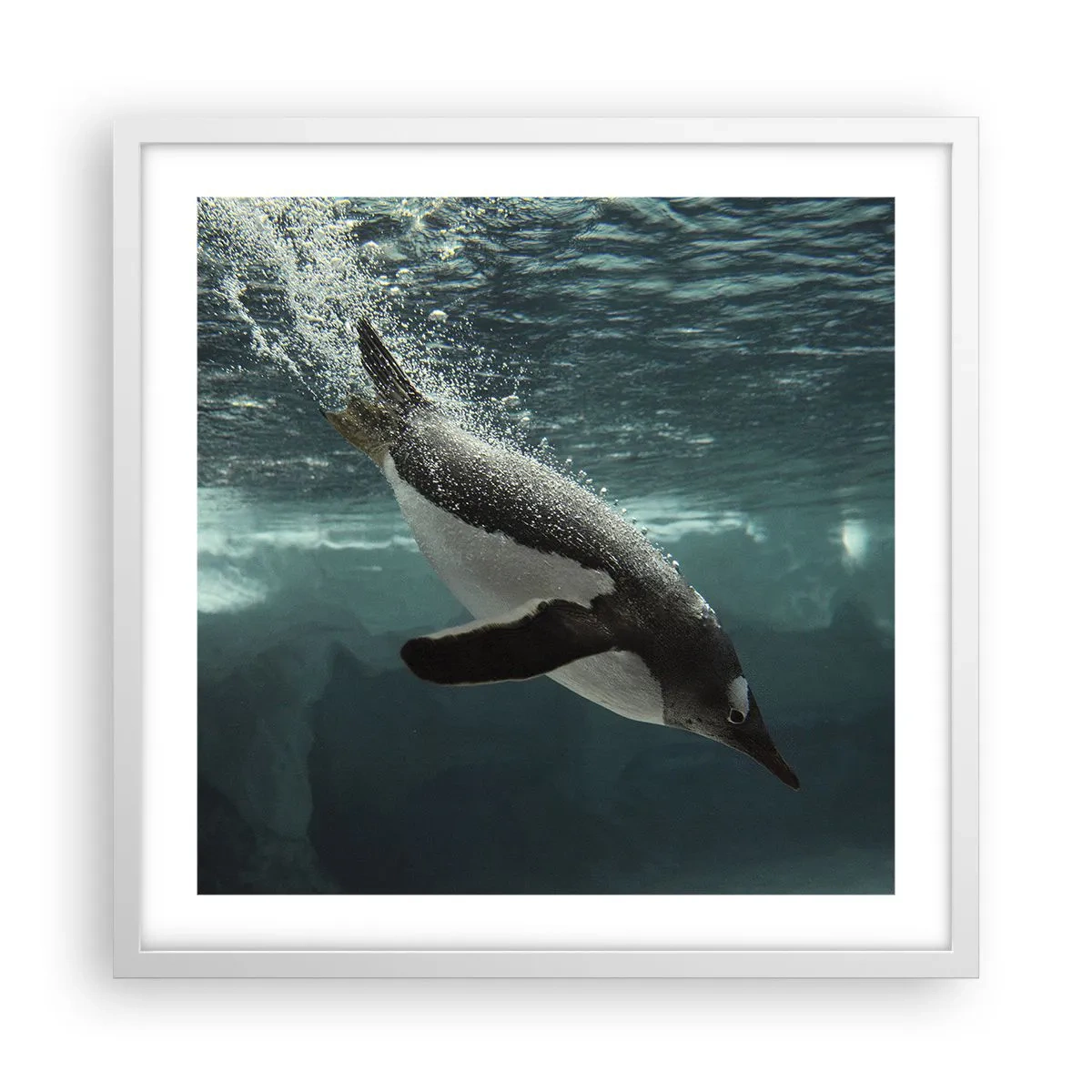 Poszter fekete keretben - Üdv a világomban - 50x50 cm