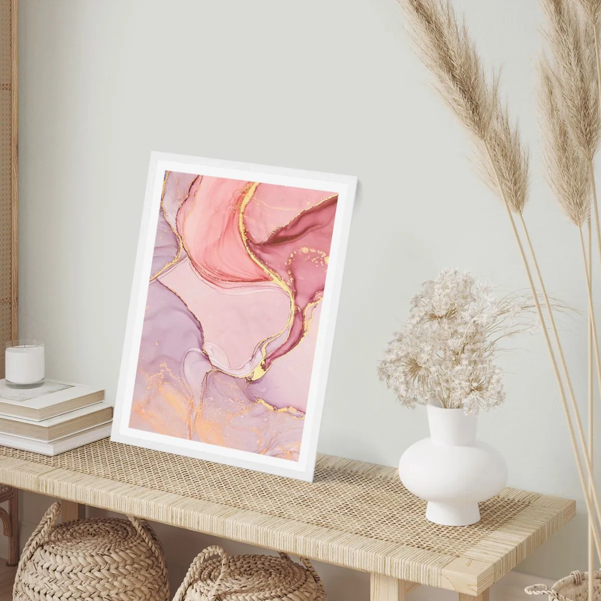 Poszter fekete keretben - A színek simogatása - 61x91 cm