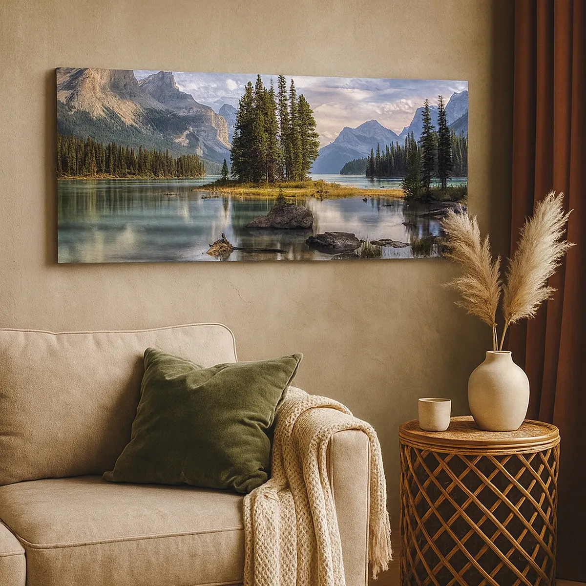 Vászonkép - A nagy és tiszta víz mellett... - 30x30 cm