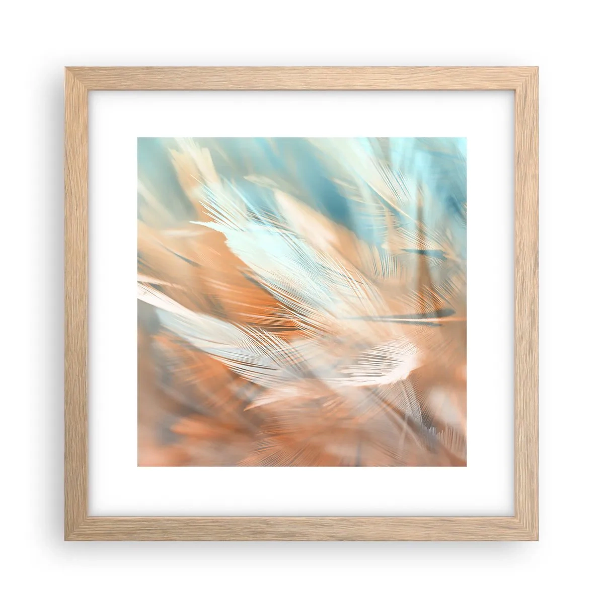 Poszter világos tölgy keretben - A szelídség földjén - 30x30 cm