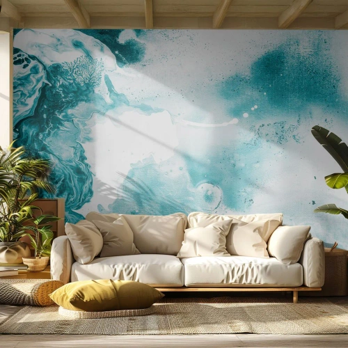 Fotótapéta Standard Eco - Kék holtágai - Absztrakció, Darab, Modern művészet. - 300x210 cm