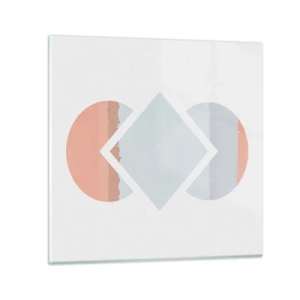 Üveg kép - A helyzet egyértelmű - 30x30 cm