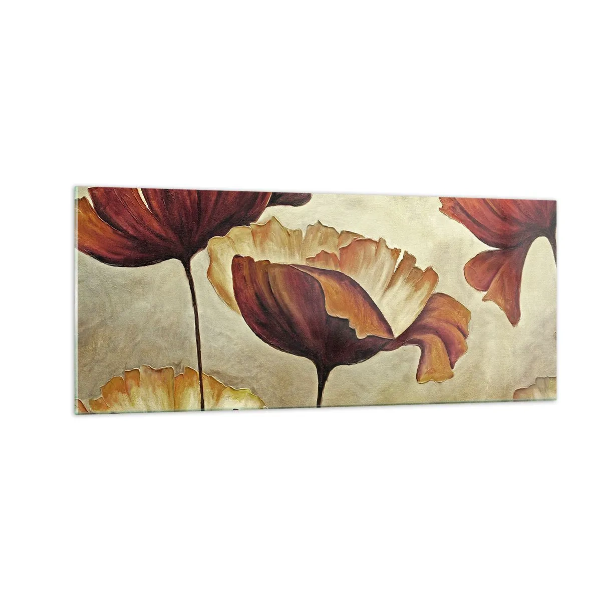 Üveg kép - Rét - 100x40 cm