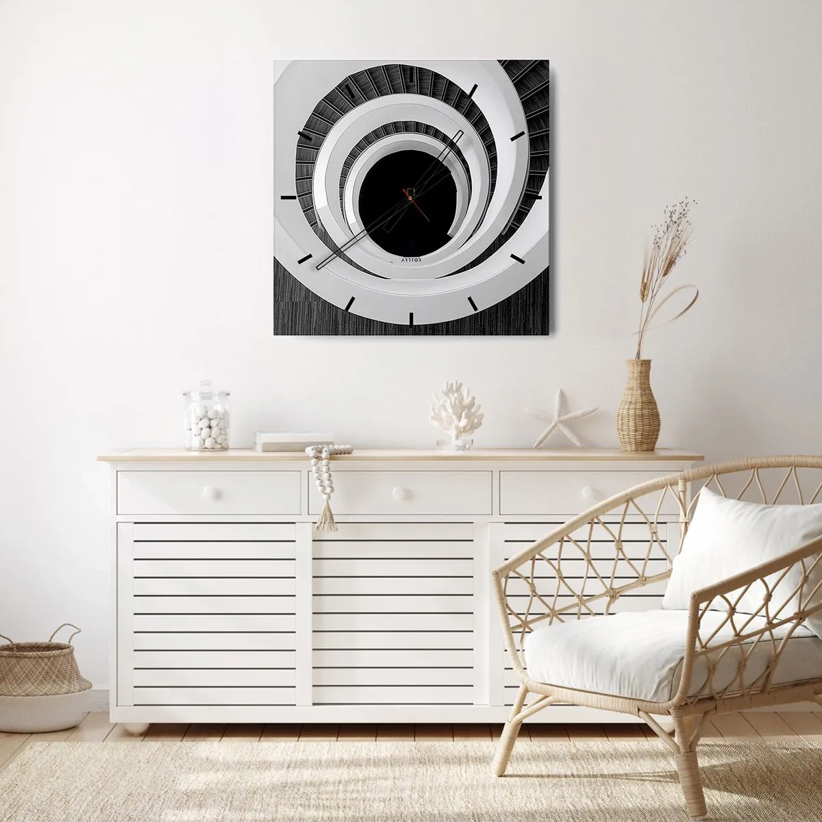 Falióra, Óra - Lényegre törő - 40x40 cm