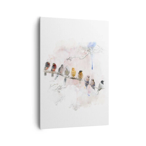 Vászonkép - Szárnyas találkozó - 70x100 cm