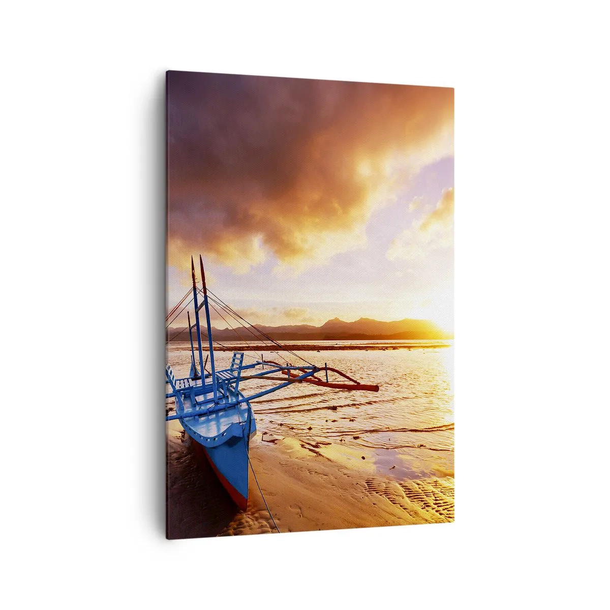 Vászonkép - Egy egész nap után nyújtózkodni a homokon - 70x100 cm