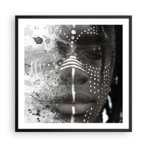 Poszter fehér keretben - Fedezd fel az eredeti szellemet - 60x60 cm