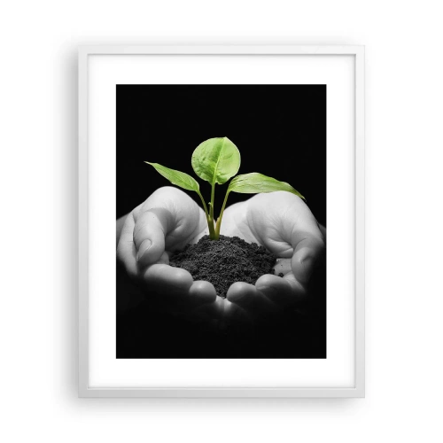 Poszter fekete keretben - Szeretem a természetet, védem azt - 40x50 cm