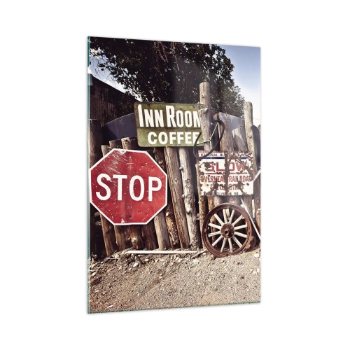 Üveg kép - És megállt az idő - 50x70 cm