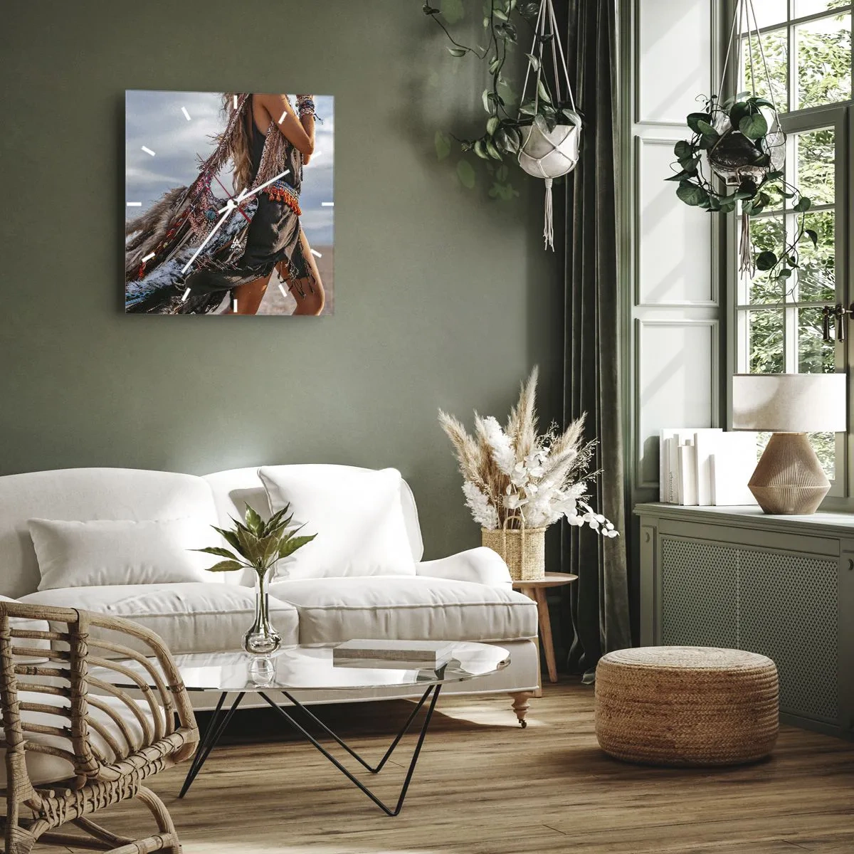 Falióra, Óra - Sámán párja - 30x30 cm