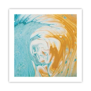 Poszter - Pasztell örvény - 50x50 cm