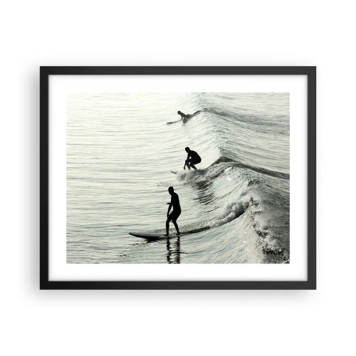 Poszter fehér keretben - A hullámmal találkozni - 50x40 cm