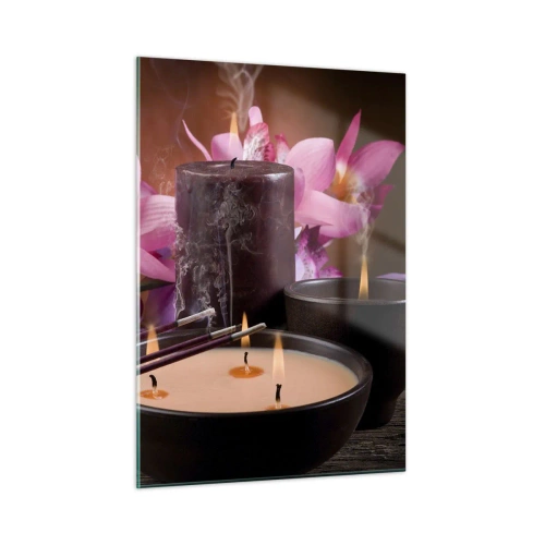 Üveg kép - Megtisztítani az elmét, megnyugtatni a testet - 50x70 cm