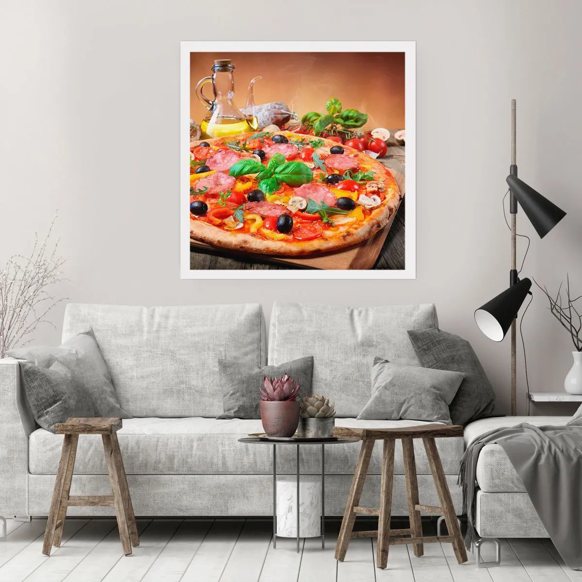 Poszter - Igazi olasz ízzel - 50x50 cm