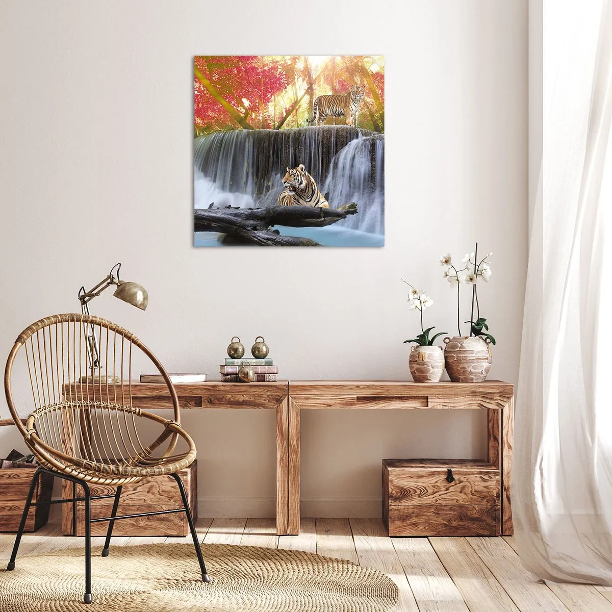 Vászonkép - Szürreális táj    - 70x70 cm