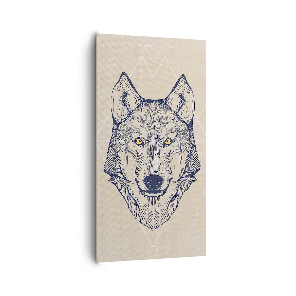 Vászonkép - Átható tekintetű alfa - 65x120 cm