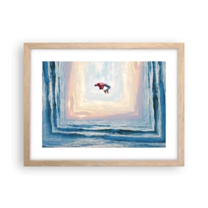 Poszter világos tölgy keretben - Egy másik dimenzióba - 40x30 cm
