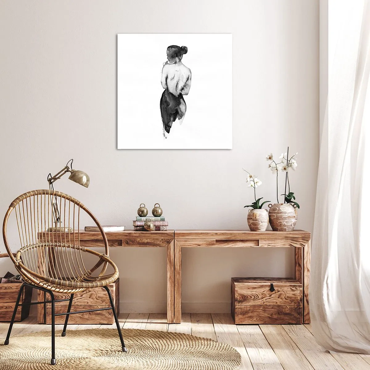 Vászonkép - Mellette eltűnik a világ - 70x70 cm