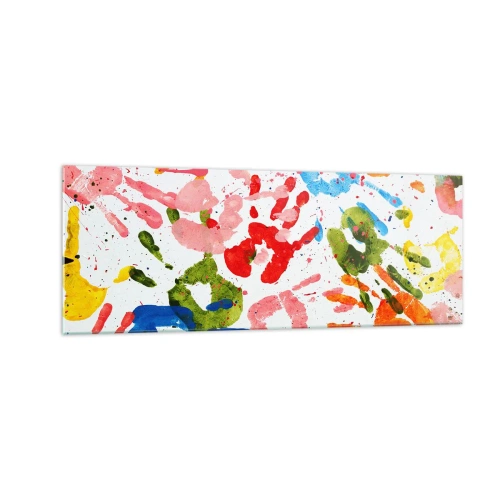 Üveg kép - Kövesd a nyomokat - 140x50 cm