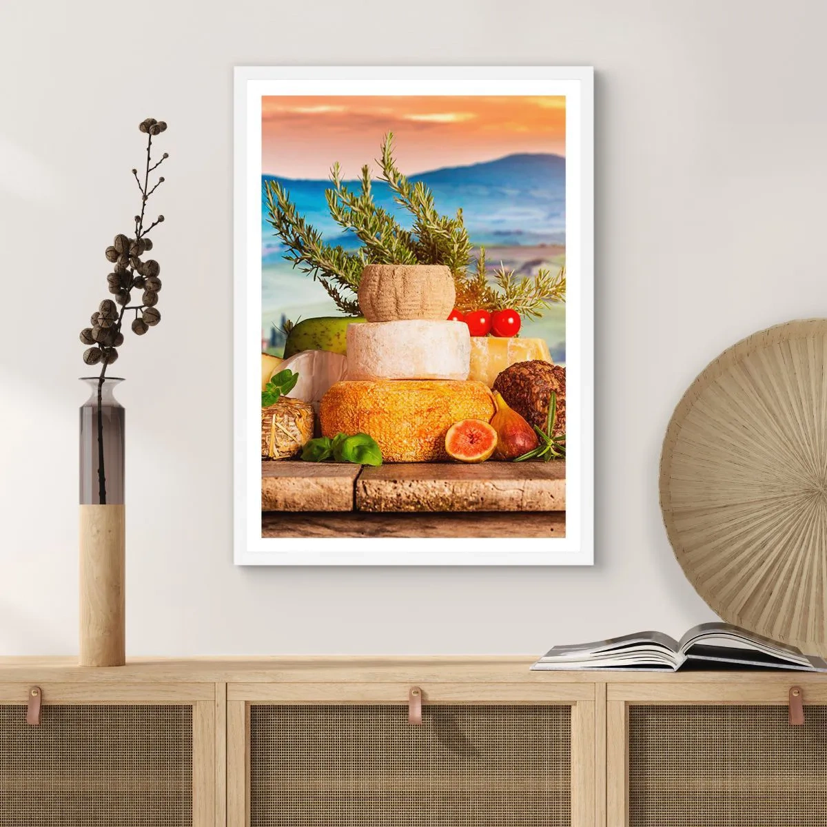 Poszter fekete keretben - Az olasz életöröm - 40x50 cm